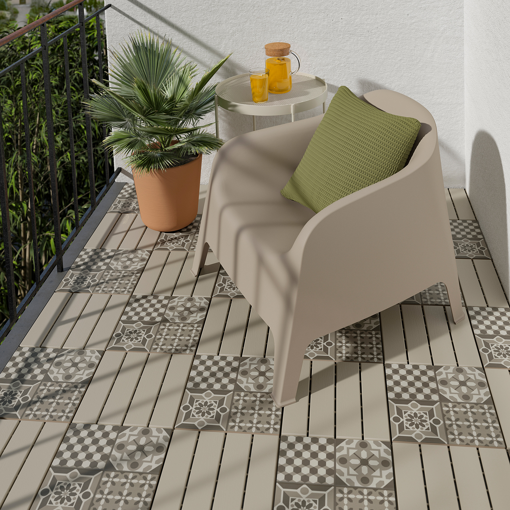 RUNNEN floor decking, outdoor