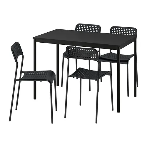 SANDSBERG - 餐桌附4張餐椅, 黑色 黑色/黑色, 110x67 公分 | IKEA 線上購物 - PE993939_S4