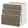 METOD - base cabinet with 3 drawers, white Maximera/Voxtorp walnut | IKEA Taiwan Online - PE544217_S1