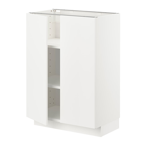 METOD - 底櫃附層板/2門板, 白色/Veddinge 白色 | IKEA 線上購物 - PE711082_S4