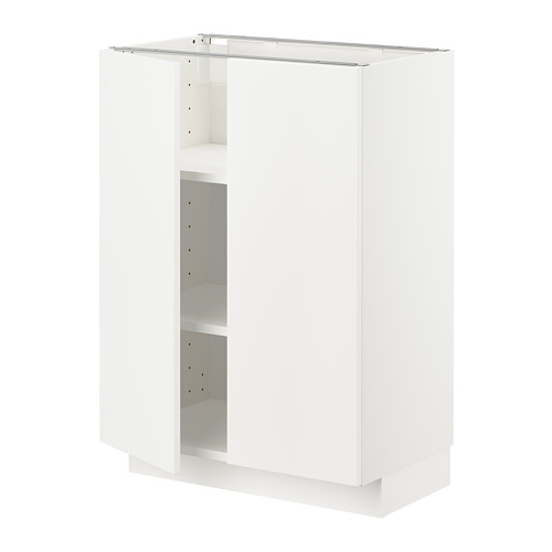 METOD base cabinet with shelves/2 doors