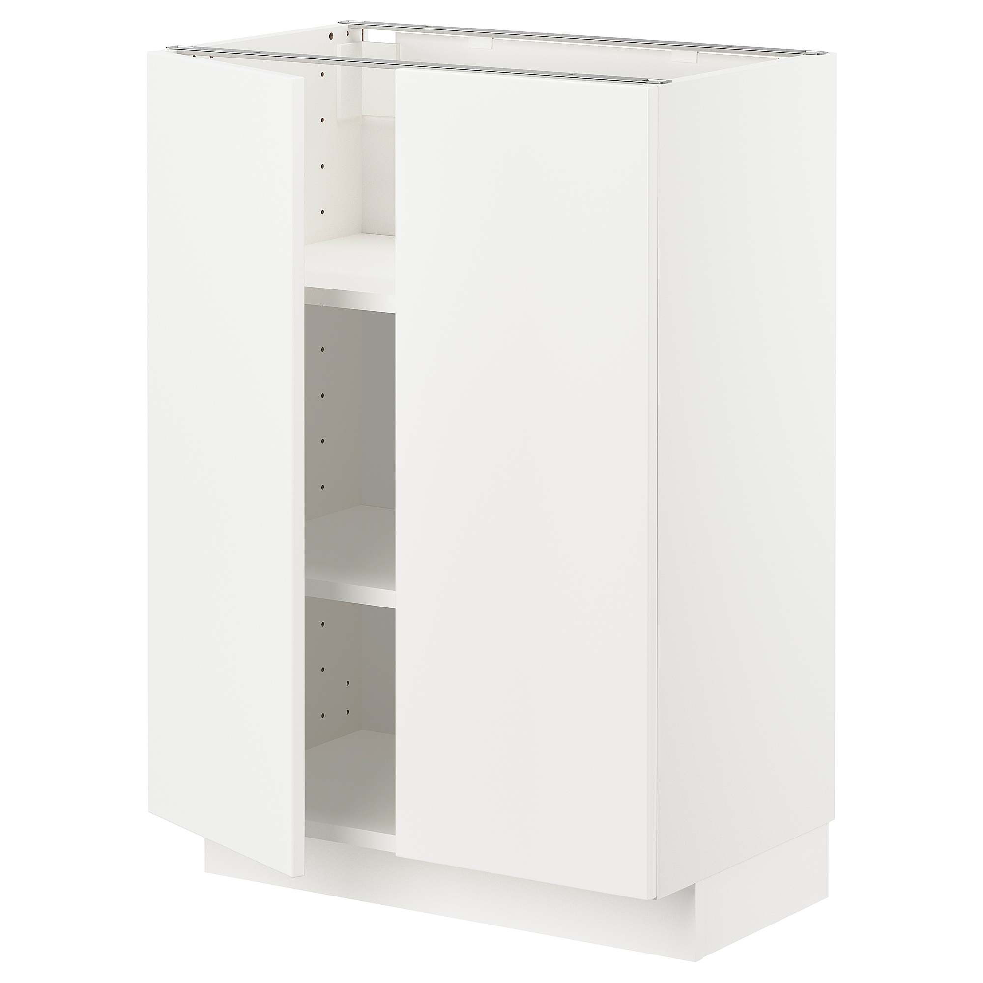 METOD base cabinet with shelves/2 doors