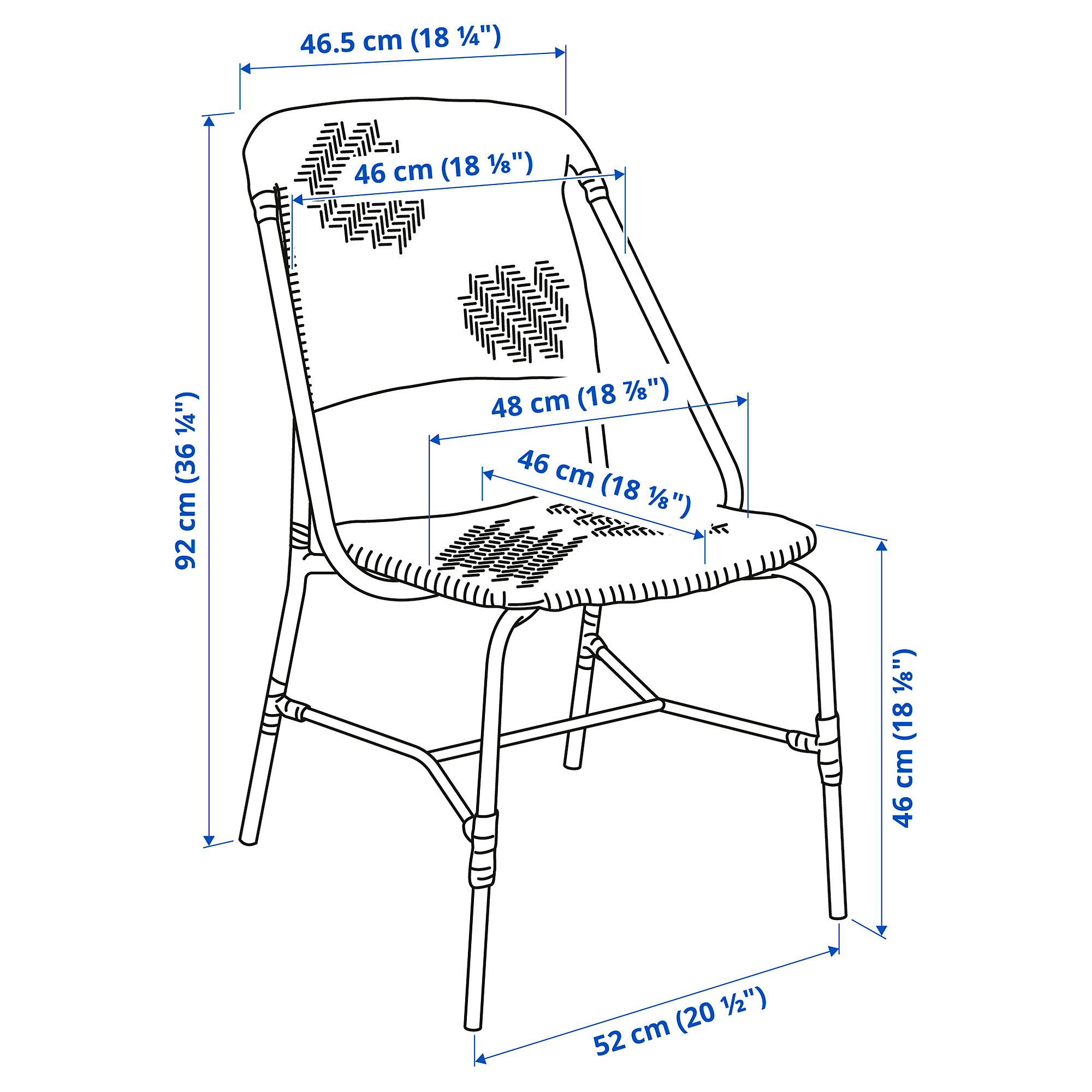 VASSHOLMEN chair, in/outdoor