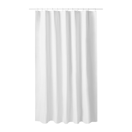 LUDDHAGTORN - shower curtain, white, 180x200 cm | IKEA Taiwan Online - PE888933_S4