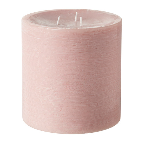 GRÄNSSKOG unscented pillar candle, 3 wick