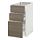 METOD - base cabinet with 3 drawers, white Maximera/Voxtorp walnut | IKEA Taiwan Online - PE544357_S1