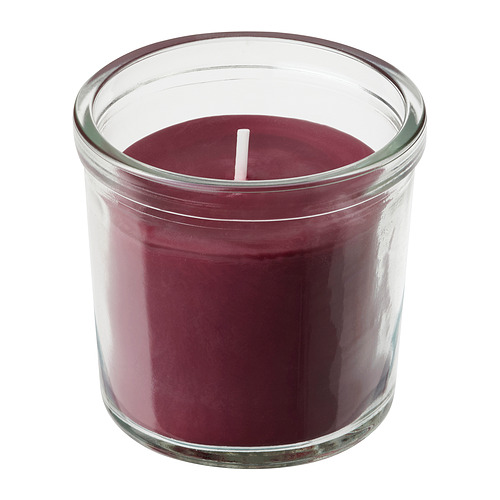 STÖRTSKÖN scented candle in glass