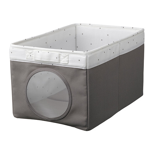 LEN - box, grey/dotted white, 25x37x22 cm | IKEA Taiwan Online - PE889044_S4