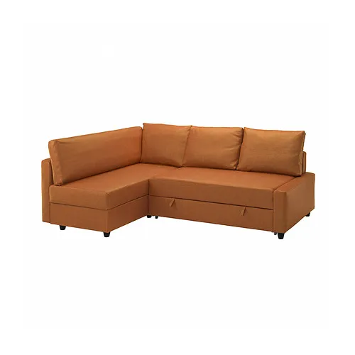 FRIHETEN/KLAGSHAMN - 轉角沙發床附收納空間，Faringe 橙棕色 | IKEA 線上購物 - PE954543_S4