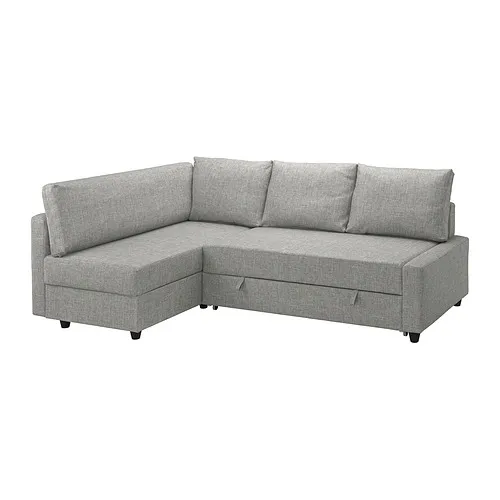FRIHETEN/KLAGSHAMN - 轉角沙發床附收納空間，Faringe 淺灰色 | IKEA 線上購物 - PE954542_S4
