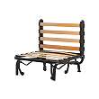 LYCKSELE - chair bed frame, black | IKEA Taiwan Online - PE091011_S2 