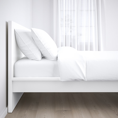 MALM - 雙人床框, 白色, 附LÖNSET床底板條 | IKEA 線上購物 - PE662041_S4