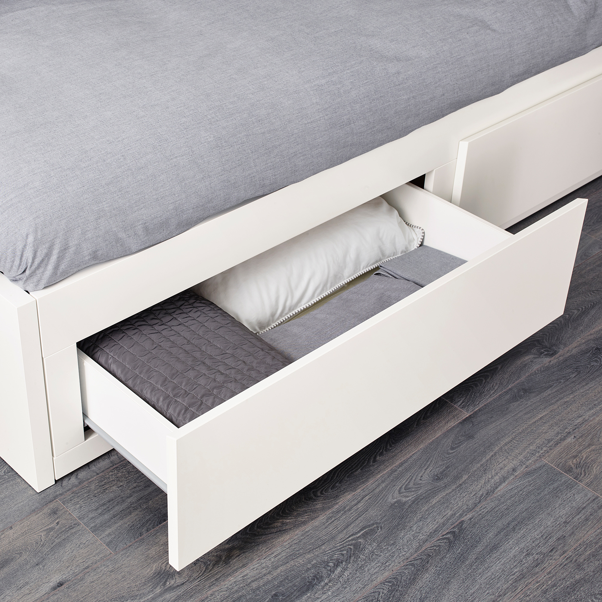 FLEKKE day-bed frame with 2 drawers