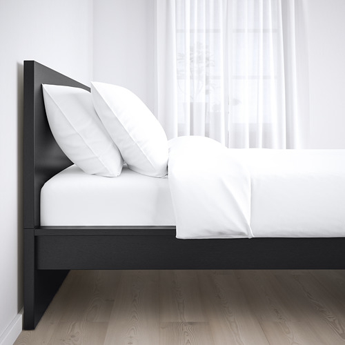 MALM - 雙人加大床框, 黑棕色, 附LÖNSET床底板條 | IKEA 線上購物 - PE662081_S4