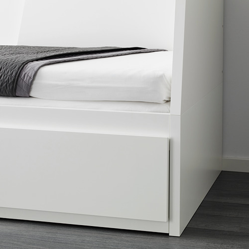 FLEKKE day-bed frame with 2 drawers