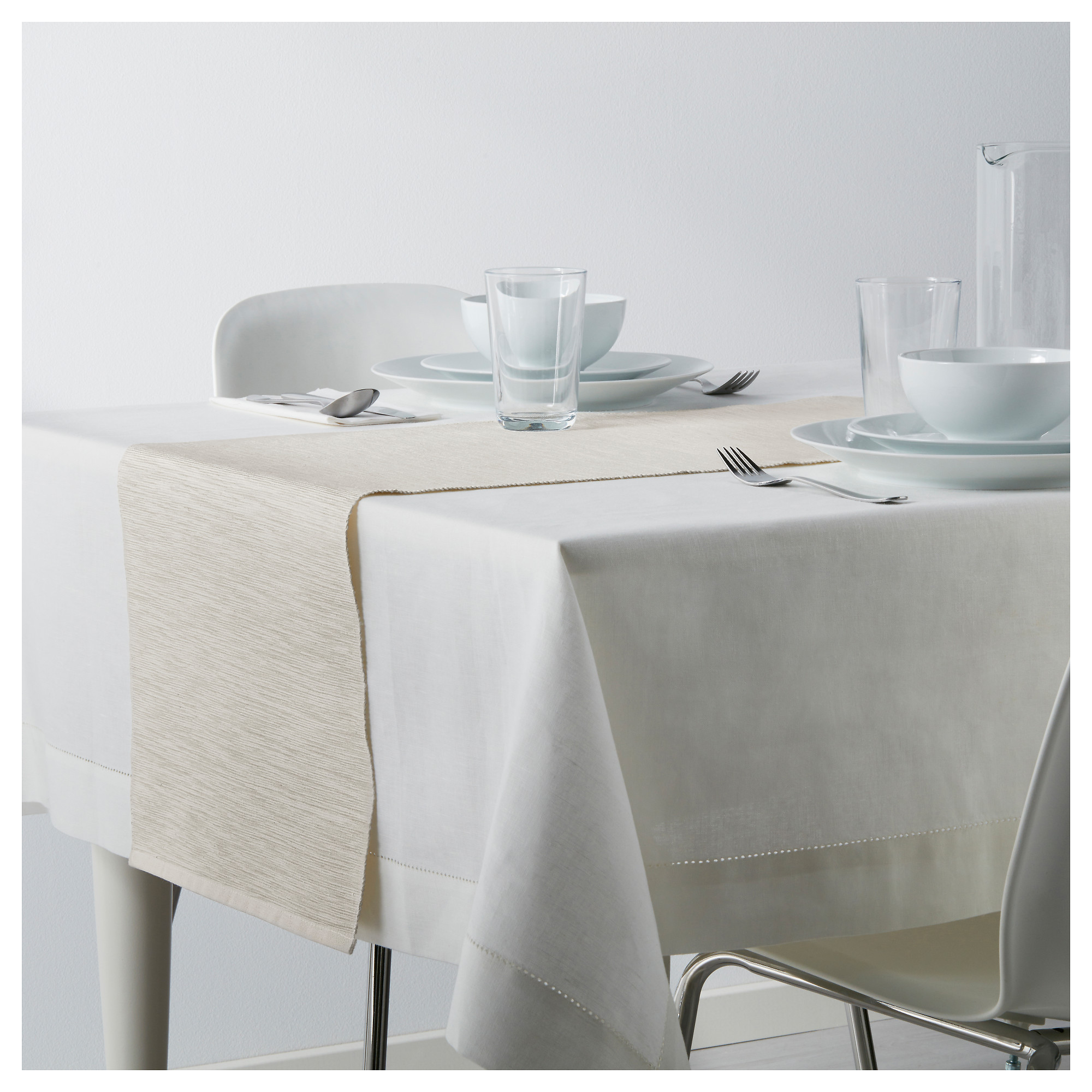 长桌巾, 自然色