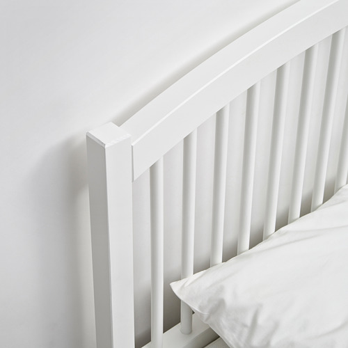 TYSSEDAL - bed frame, white/Lönset | IKEA Taiwan Online - PE648258_S4