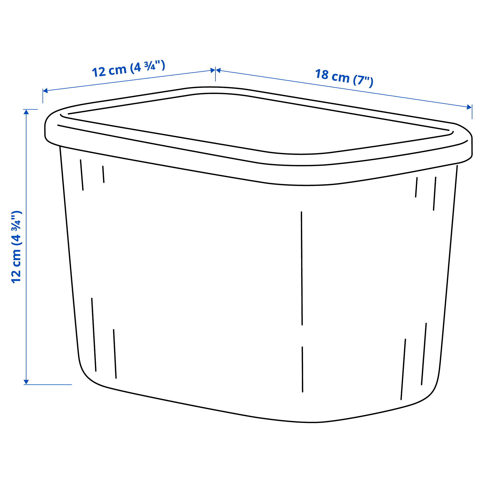 RYKTA storage box with lid