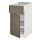 METOD/MAXIMERA - base cabinet with drawer/door, white/Voxtorp walnut effect | IKEA Taiwan Online - PE544572_S1
