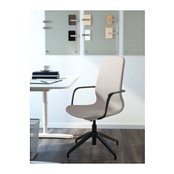 LÅNGFJÄLL - conference chair with armrests, Gunnared dark grey/black | IKEA Taiwan Online - PE735479_S3