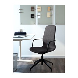 LÅNGFJÄLL - 會議椅, Gunnared 米色/黑色 | IKEA 線上購物 - PE734852_S3