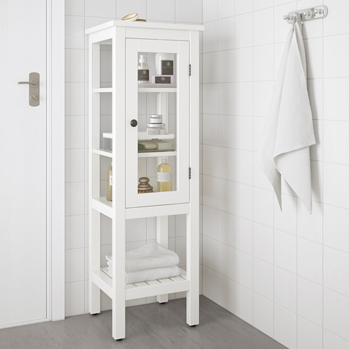 HEMNES - 玻璃門高櫃, 白色 | IKEA 線上購物 - PE694133_S4