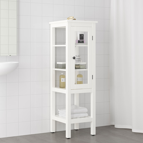 HEMNES - 玻璃門高櫃, 白色 | IKEA 線上購物 - PE694135_S4