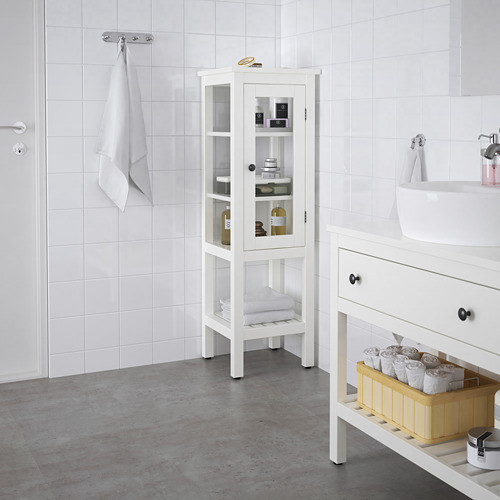 HEMNES - 玻璃門高櫃, 白色 | IKEA 線上購物 - PE694137_S4