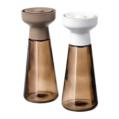 HALVTOM - 香料研磨器, 玻璃/棕色, 19 公分 | IKEA 線上購物 - PE889203_S4
