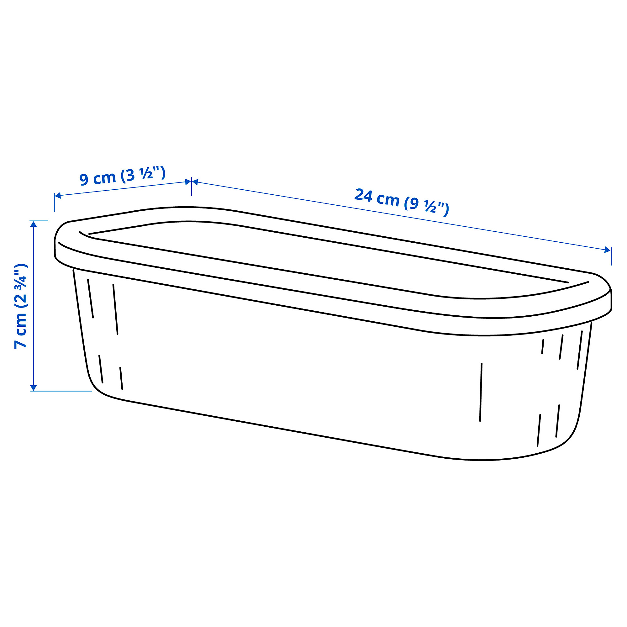 RYKTA storage box with lid