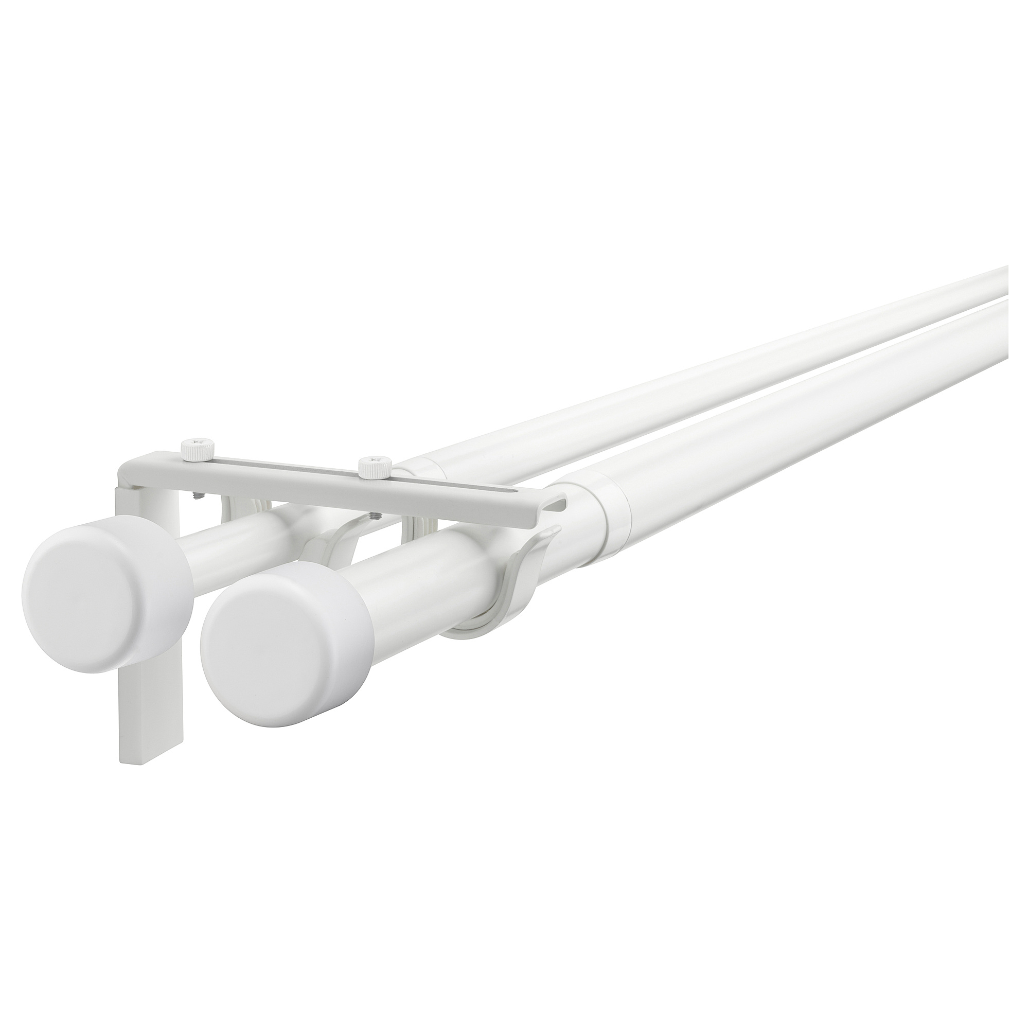 HUGAD/RÄCKA double curtain rod combination