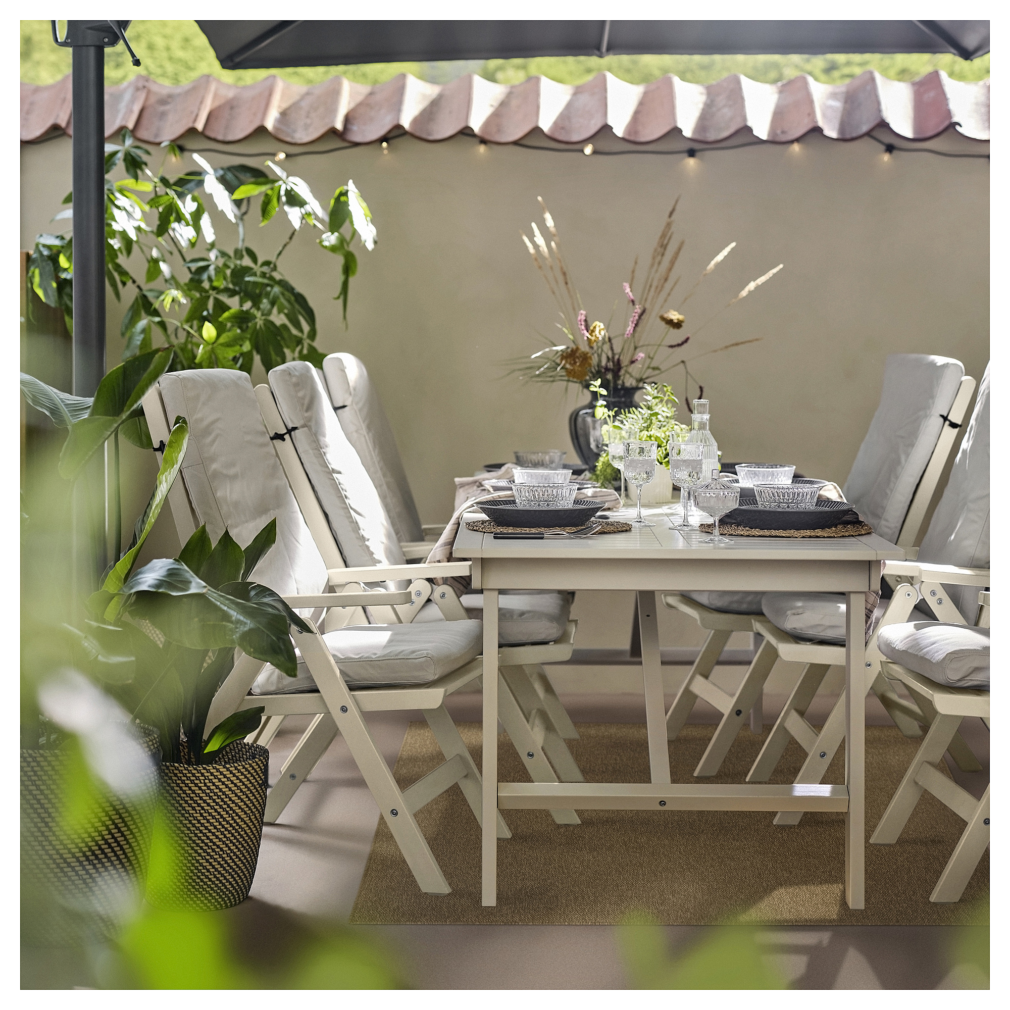 LÄTTBETONG rug flatwoven, in/outdoor