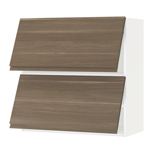 METOD - 橫式雙門壁櫃, 白色/Voxtorp 胡桃木紋 | IKEA 線上購物 - PE544765_S4