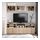 BESTÅ - TV storage combination/glass doors, white stained oak effect/Lappviken white stained oak eff clear glass | IKEA Taiwan Online - PE711438_S1