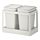 HÅLLBAR - 分類垃圾桶組合, 外拉式/淺灰色 | IKEA 線上購物 - PE751240_S1