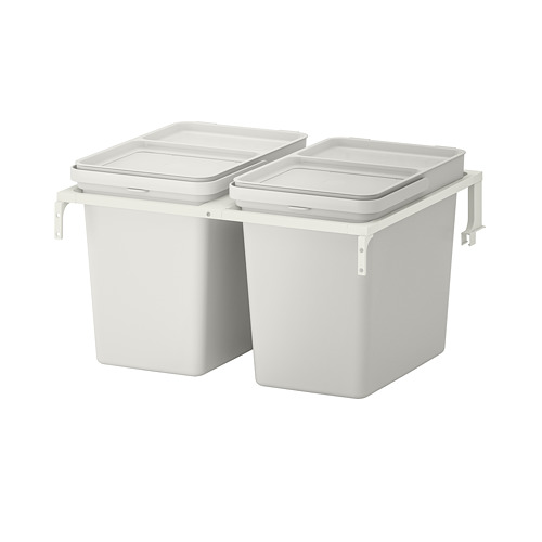 HÅLLBAR - waste sorting solution, for METOD kitchen drawer/light grey, 44 l | IKEA Taiwan Online - PE751241_S4