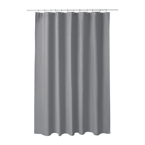 LUDDHAGTORN - shower curtain, grey, 180x200 cm | IKEA Taiwan Online - PE889364_S4