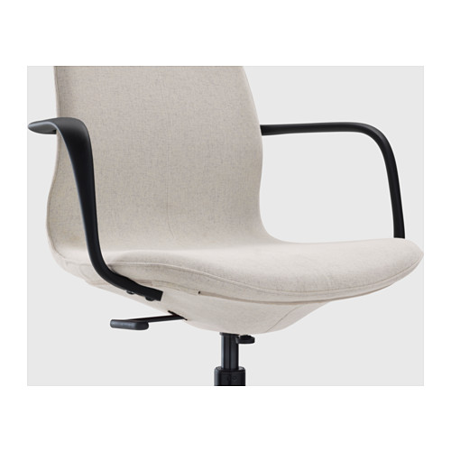 LÅNGFJÄLL office chair with armrests