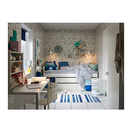 SLÄKT - 床框/底座組合附抽屜, 白色 | IKEA 線上購物 - PH159523_S4