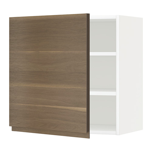 METOD - 壁櫃附層板, 白色/Voxtorp 胡桃木紋 | IKEA 線上購物 - PE545040_S4