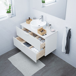 GODMORGON - 洗臉盆櫃/2抽, Kasjön 白色 | IKEA 線上購物 - PE663421_S3