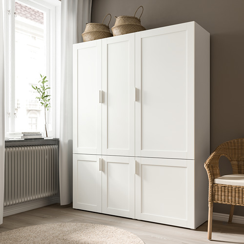 SANNIDAL - door with hinges, white | IKEA Taiwan Online - PE807668_S4