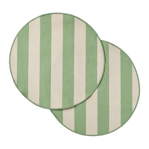 SMÖRFISK - 餐墊, 條紋 淺乳白色/淺綠色, 35 公分 | IKEA 線上購物 - PE994166_S4