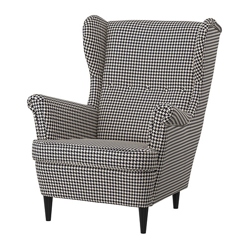 STRANDMON - 扶手椅, Vibberbo 黑色/米色 | IKEA 線上購物 - PE751434_S4