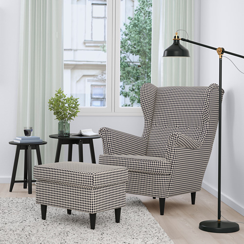 STRANDMON - 扶手椅, Vibberbo 黑色/米色 | IKEA 線上購物 - PE751435_S4