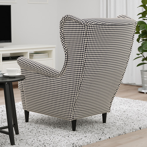 STRANDMON - 扶手椅, Vibberbo 黑色/米色 | IKEA 線上購物 - PE751437_S4