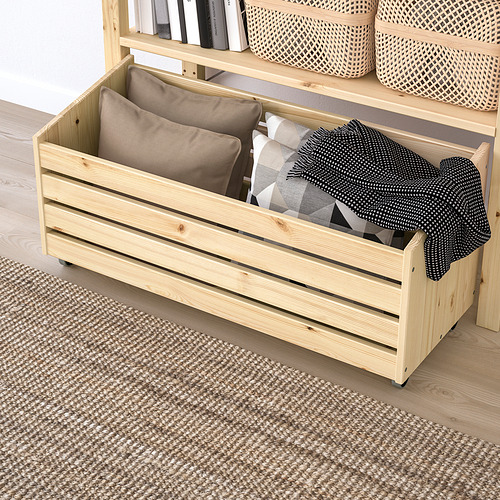 IVAR shelving unit with storage box