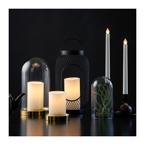 ÄDELLÖVTRÄD - LED block candle, set of 3 | IKEA Taiwan Online - PE850549_S4