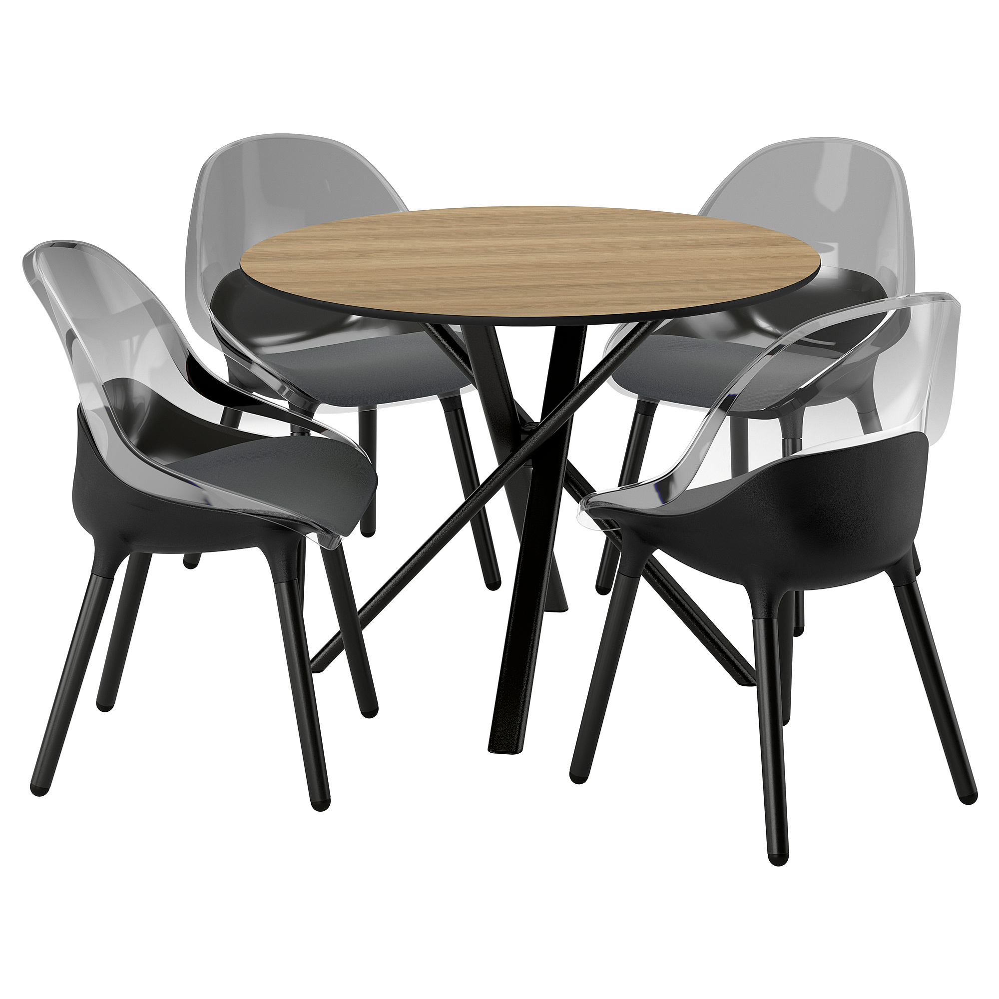 NORRMJÖLE/BALTSAR table and 4 chairs
