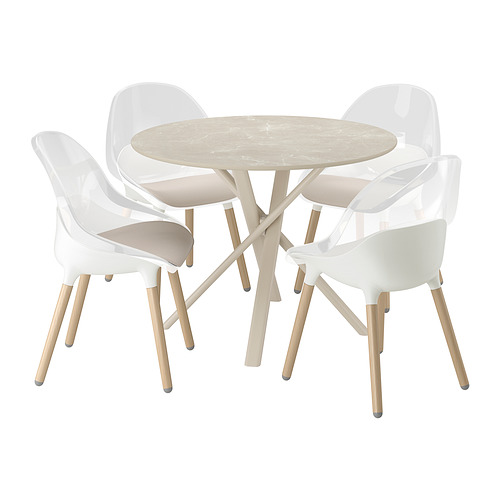 NORRMJÖLE/BALTSAR table and 4 chairs